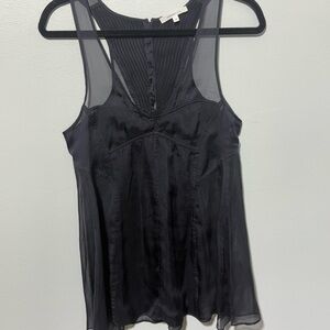 Vanessa Bruno Black Sheer Blouse